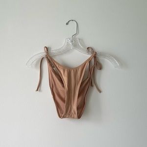 SKIMS Swim Dipped Tie Bottoms in Ochre